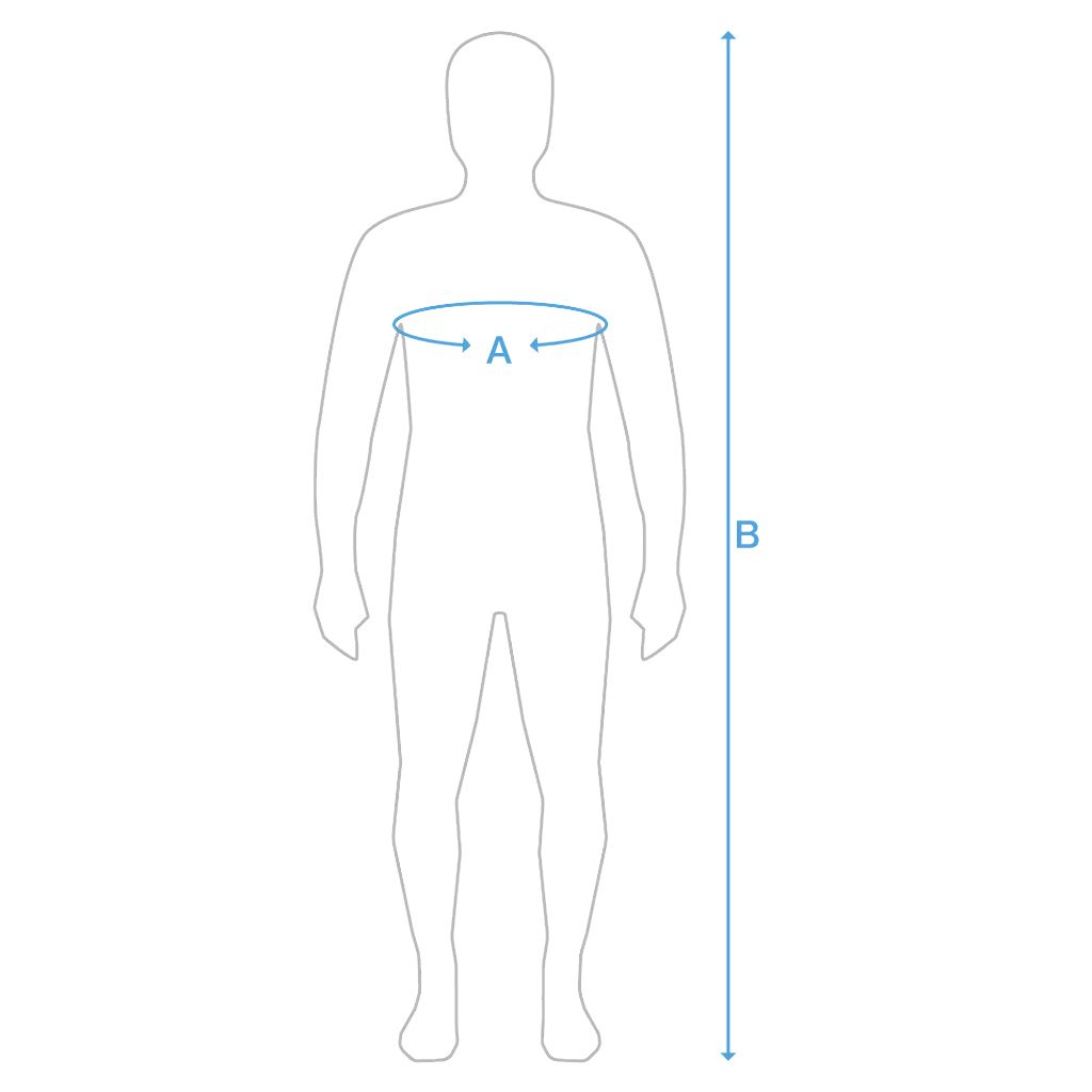 tabulka velikosti neoprenu